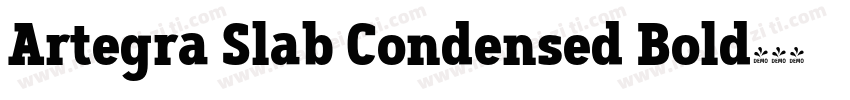 Artegra Slab Condensed Bold字体转换